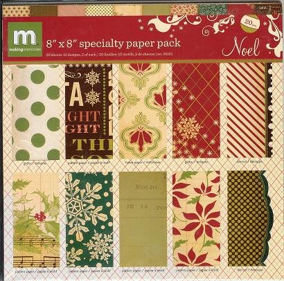 Making Memories Noel Specialty Paper Pack, 8-Inch 