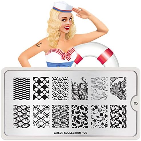 MoYou-London Nail Stamping Plate Sailor Collection 05 US Stock