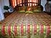 7p Greenyellow Red Floral Sari India Bedding Bedspread Duvet King/ Queen.