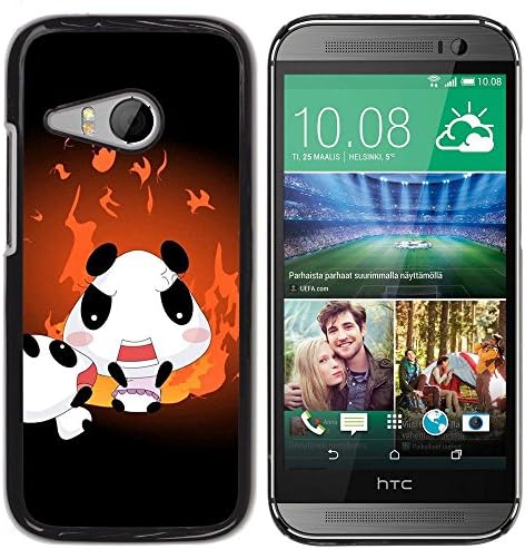 Slim Protector Shell Hard Case Cover for HTC ONE MINI 2 / M8 MINI Cute Panda Family / STRONG