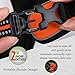 OLizee® New No Pull Dog Harness Outdoor Adventure Reflective Markings Pet Vest with Handle Adjustable Protective Nylon Walking Pet Harness Variety of Sizes and Colors,Orange M