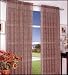 A Pair of Sheer Black and Brown Leopard Print Windows Curtains / Drapes / Panels 63" Long
