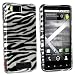 Snap-on Case for Motorola Droid X2 Daytona, Silver / Black Zebra Snap-on Case for Motorola Droid X2 Daytona, Silver / Black Zebra