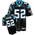 Jon Beason Jersey: Reebok Black Replica #52 Carolina Panthers Jersey