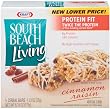 South Beach Living,  Protein Fit,  Cereal Bars, Cinnamon Raisin, 5-Count Bars (Pack of 4)