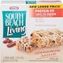 South Beach Living,  Protein Fit,  Cereal Bars, Cinnamon Raisin, 5-Count Bars (Pack of 4)
