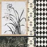 Argyle et Fleurs II by Carol Robinson,12 in. x 12 in.