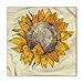 Lunarable Sunflower Bandana, Vintage Grungy Flourish, Unisex Head and Neck Tie