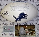 Ndamukong Suh Autographed/Hand Signed Detroit Lions Logo Football