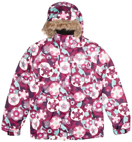 Animal Girl's TALINI Ski Jacket - Pink Plum, Girls Medium