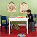 All American Table and Solid Navy Chairs Set