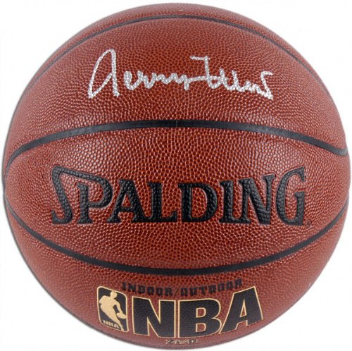 Jerry West Autographed Indoor/Outdoor Spalding Basketball