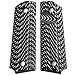 StonerCNC Browning 1911-22 Grips G10 Cross Hatch fits 1911-22 & 380 Auto 85% Frame (Grey Black)