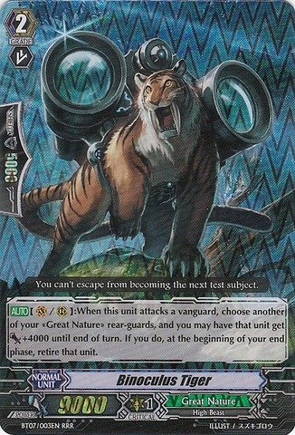 Cardfight!! Vanguard TCG - Binoculus Tiger (BT07/003EN) - Rampage of the Beast King