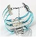 MBOX Vintage Design Infinity Fashion Rope Leather Bracelet Collection