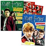 Harry Potter Coloring Book Super Set -- 2 Coloring Books with Stickers, Posters and Bookmarks