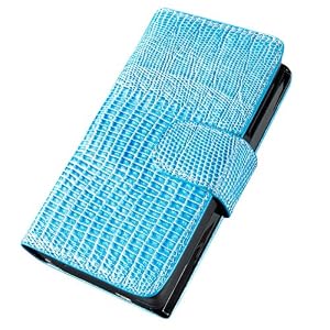 SaFPWR Battery Case XR for iPhone 3G, 3G S (Sky Blue Lizard Look)