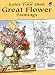 Color Your Own Great Flower Paintings (Dover Art Coloring Book)
