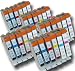 30 Chipped Compatible Canon CLI-8 'Photo-Pack' Ink Cartridges Cartridges from 'The Ink Squid'. Fully Compatible with the Canon Pixma PRO9000 MK II Printer: 5 x CLI-8Bk (Black); 5 x CLI-8C (Cyan/Blue); 5 x CLI-8M (Magenta/Red); 5 x CLI-8Y (Yellow); 5 x CLI-PC (Photo/Light Cyan); 5 x CLI-PM (Photo/Light Magenta). The Latest Chips, the Maximum ML Capacity of any Compatible Ink Cartridge. 2 Year Guarantee on all Cartridges.