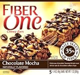 Fiber One Chewy Bars, Chocolate Mocha, 5-Count Boxes (Pack of 6)