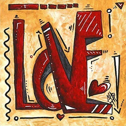 MADART"Love I" an Original Mini PoP Art Painting