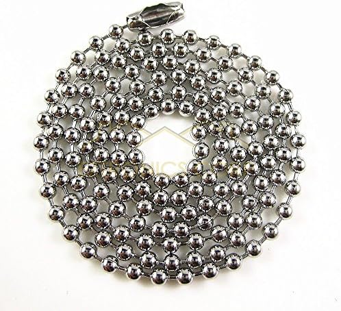 YouShopWeShip Unisex's Men's Women's Stainless Steel Cross Pendant with Ball Chain Necklace