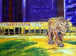 LSU Painting - On the Prowl in Death Valley
