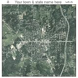 Huge Aerial Photography Map of East Aurora, New York 2008 NY