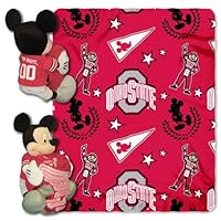 Ohio State Mickey Mouse Pillow / Throw Combo