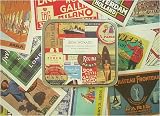 Cavallini Decorative Labels- Bon Voyage International Luggage Tags & Labels