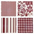 Picnic Reds Tumbled Stone Coaster Set of 4