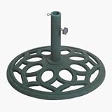 18"CI GRN UMBRELLA BASE (Do It Best Bench SL-US-09 GRN)