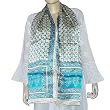 Echarpe Silk Wrap and Stoles Hand Painted 22 X 72 inches