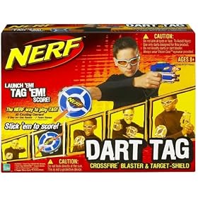 Hasbro Nerf 62181 Dart Tag Crossfire Blaster & Target-Shield