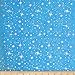 Ben Textiles Ice Organza Silver Star Turquoise Fabric by The Yard, Turquoise