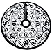 Flocked Tree Skirt - Black (48\
