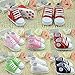 Dealzip Inc Toddler Infant Baby Boy Girls Soft Sole Canvas Sneaker for Prewalker(12-18 months,Pink)