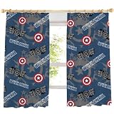 SUPERHERO CAPTAIN AMERICA THE FIRST AVENGER CURTAINS SET 66 X 54  MATCHES DUVET