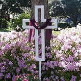 Easter Yard Cross for Lawn or Garden