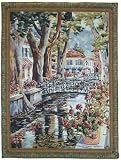 Canal and Flowers Tapestry (52x39)