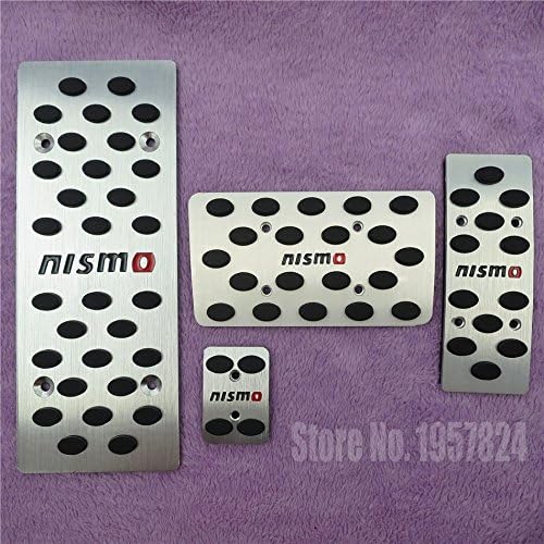 Tech Discovery Racing NISMO Style Sport Non Slip Pedal Covers for Automatic Transmission Accelerator Brake Parking Brake Foot Rest (NON-OEM)