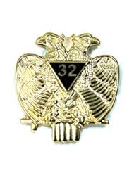 Single Detail Page Misc: Scottish Rite 32nd Degree Freemason Masonic Lapel Pin - The Masonic Exchange