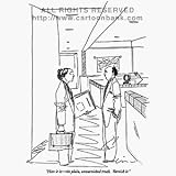 'Here it isthe plain, unvarnished truth. Varnish it.' Cartoon print by Richard Cline, Published in The New Yorker on 6/21/1999