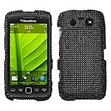 Blackberry Torch 9850 Diamond Crystal Bling Protector Case - Black