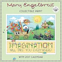 Mary Engelbreit's 40th Anniversary Collectible Print with 2017 Wall Calendar Mary Engelbreit's 40th Anniversary Collectible Print with 2017 Wall Calendar