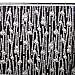 Sin in Linen Black and White Voodoo Bones Print Fabric Shower Curtain