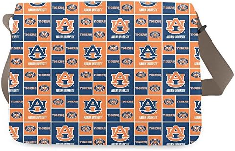 HomeWishes NCAA Auburn Tigers Oxford Fabric Classic Messenger Bag Shoulder Bag for Men and Women Gray