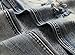 NITAGUT Men's Ripped Slim Fit Tapered Leg Jeans Grey Blue-US 34