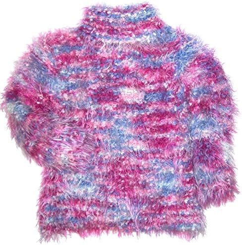 Abeille Girls Turtle Neck Purple-Multicolor Sweater Outerwear Size:3T-12