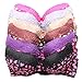 Queen's 6 Pack D and DD Cup Bras Heart Prints